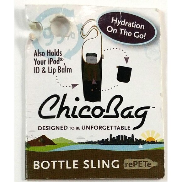 ChicoBag Bottle Slings Bottle Sling rePETe, Shitake - Picture 8 of 10